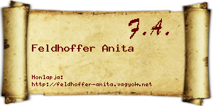 Feldhoffer Anita névjegykártya